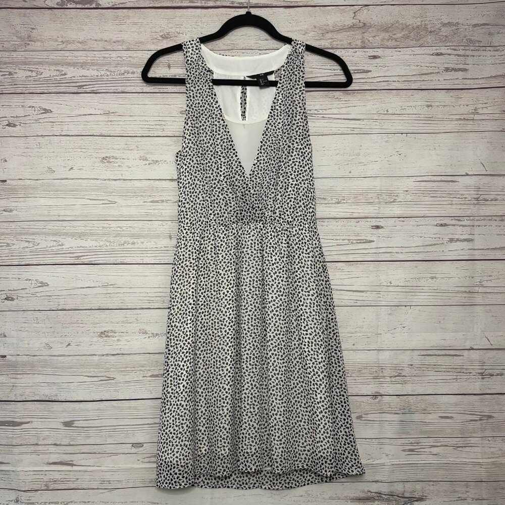 H+M Black White Halter Style Dress US4